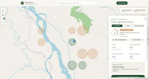 GROWhere — selected design detail